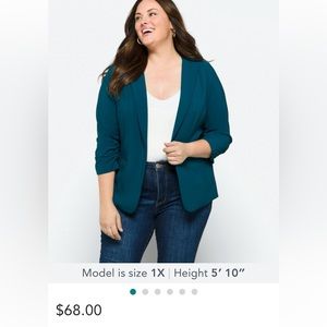Skies are Blue Raja collarless blazer